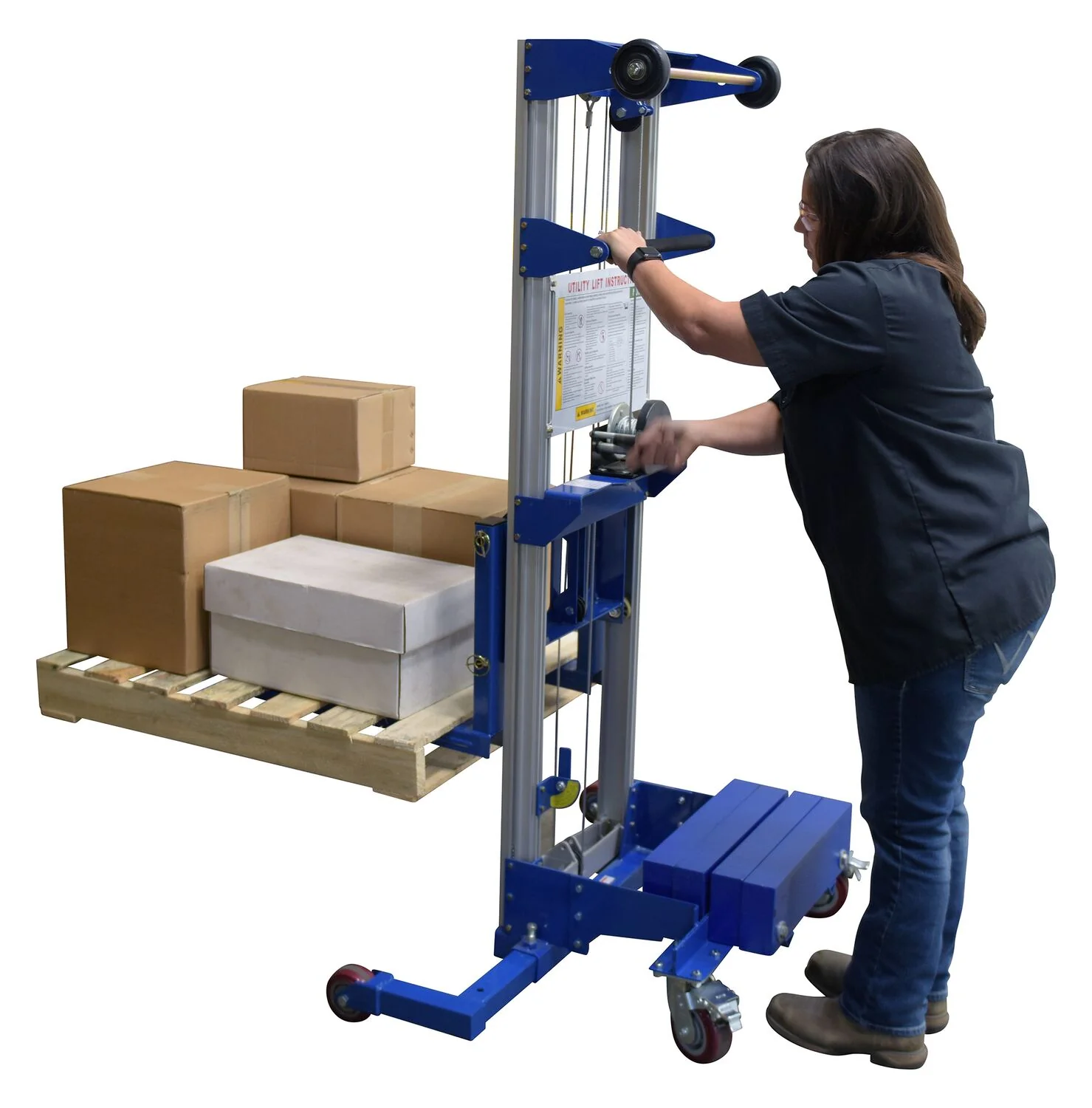 Vestil Lightweight Winch Stacker Truck - Image 4