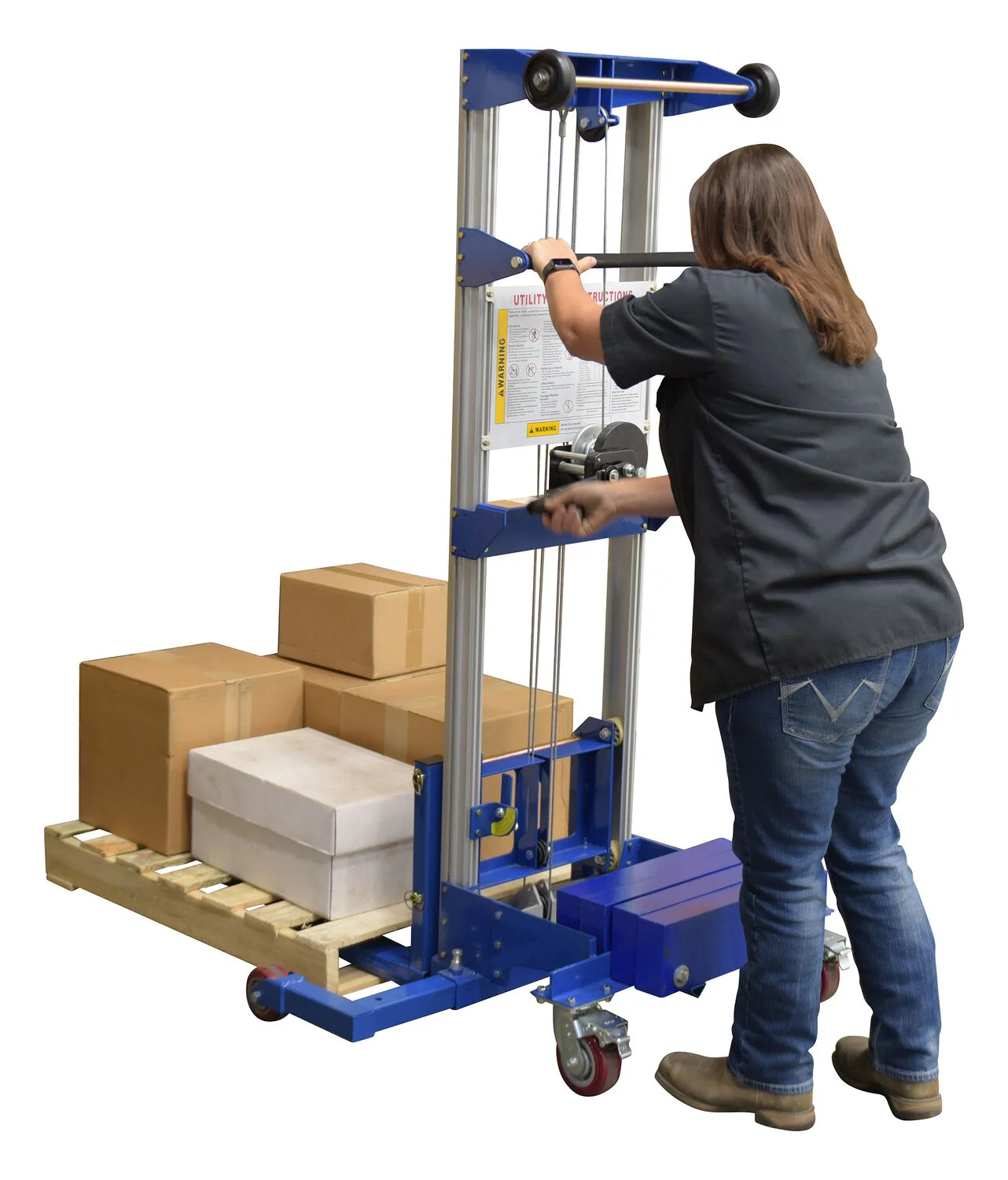 Vestil Lightweight Winch Stacker Truck - Image 5