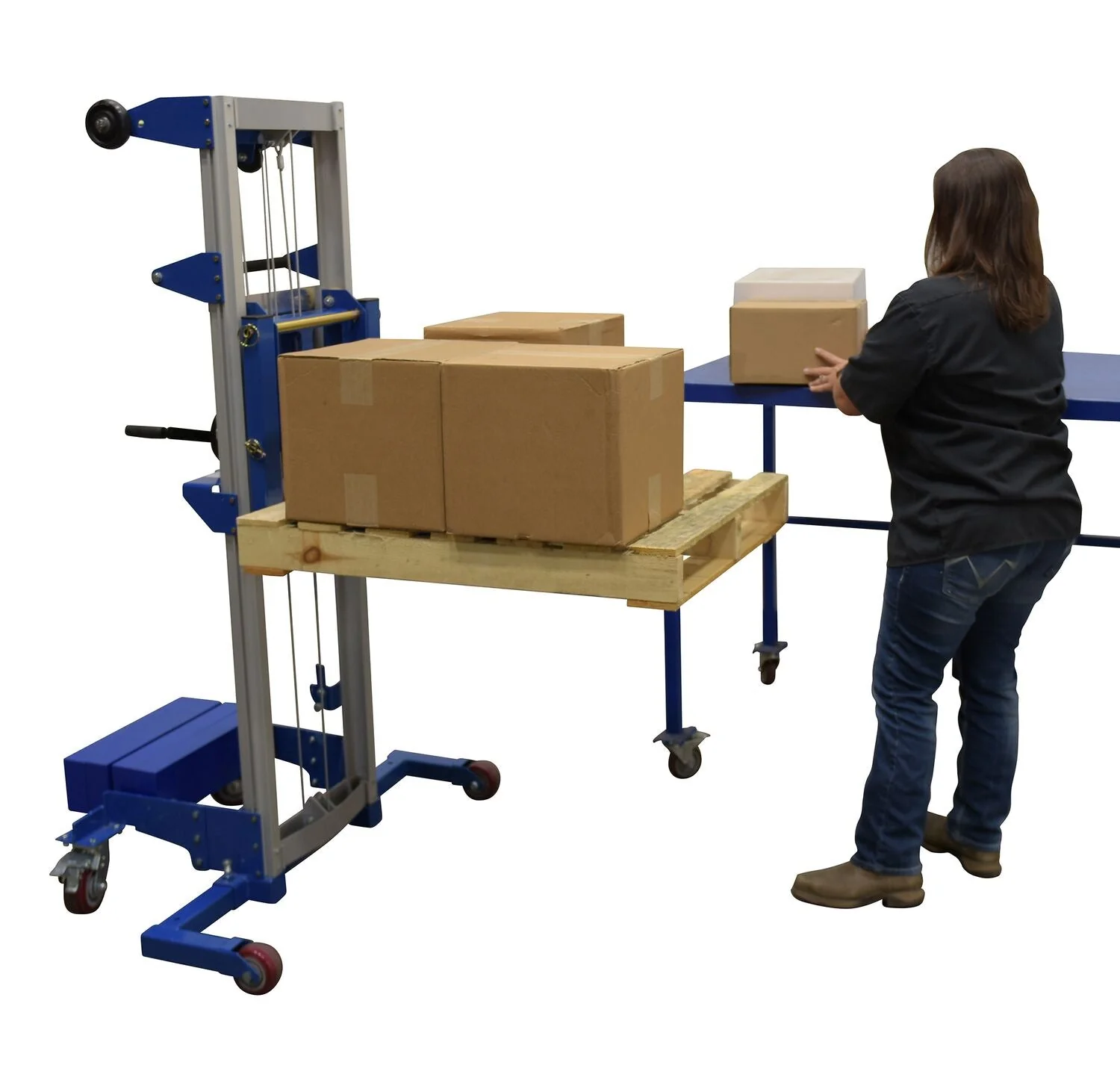 Vestil Lightweight Winch Stacker Truck - Image 9