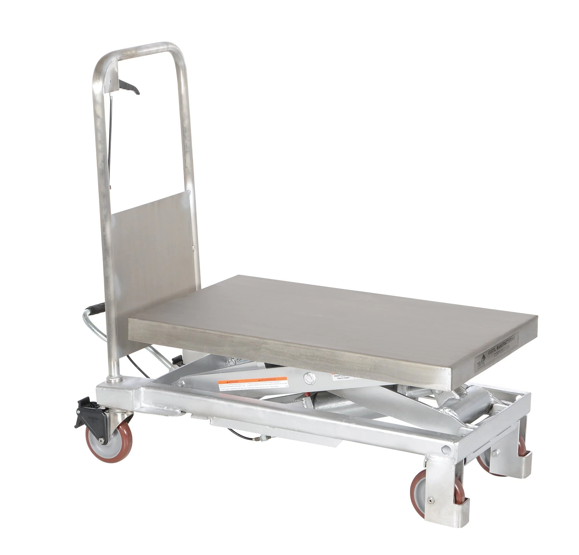 Vestil Partially Stainless Steel Hydraulic Elevating Carts - Image 8
