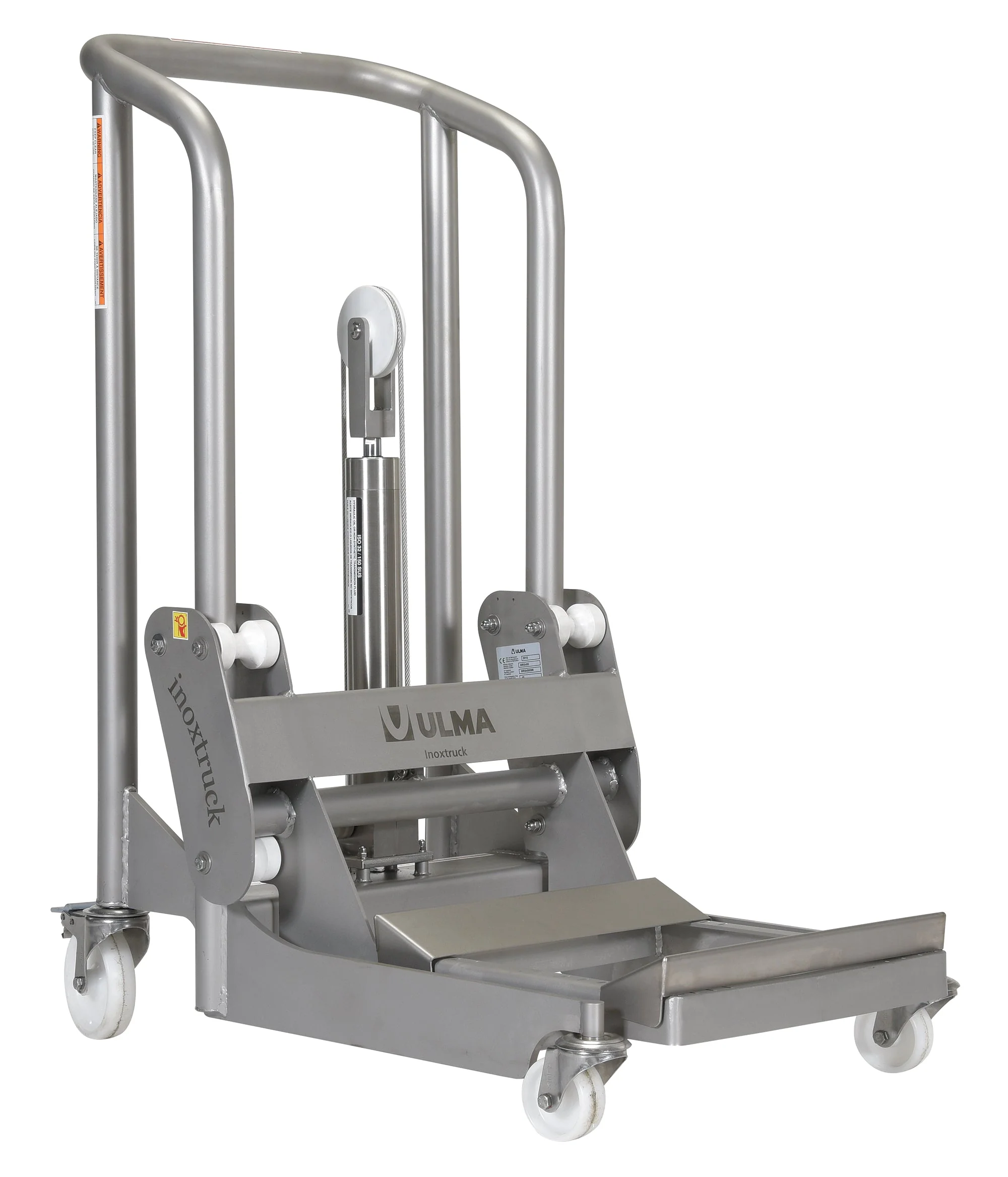 Vestil Stainless Steel Hydraulic Foot Pump Roll Handler