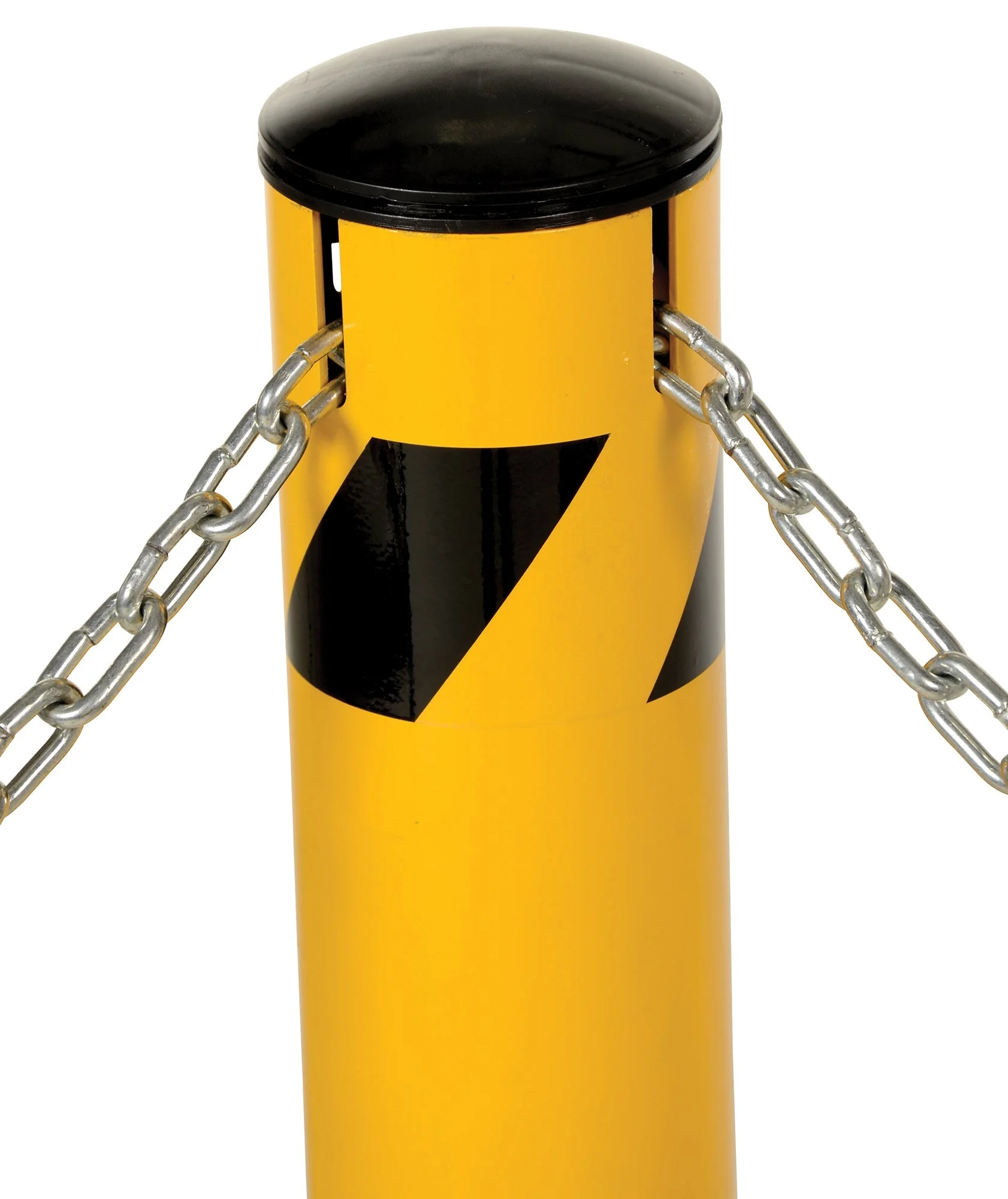 Vestil Steel Pipe Bollard with Chain Slots - Image 4