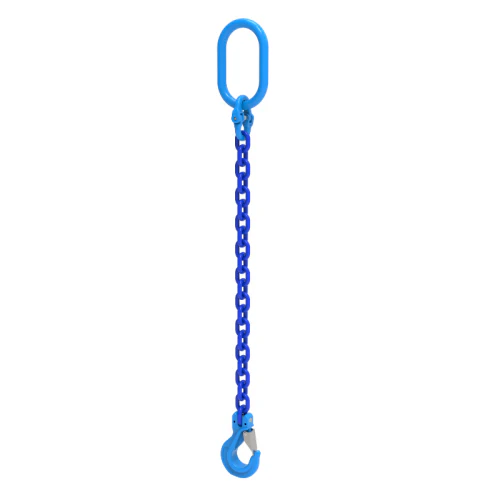 WH 1/2 Inch Dia. x WLL 15000lbs Single Leg Grade 100 Chain Slings