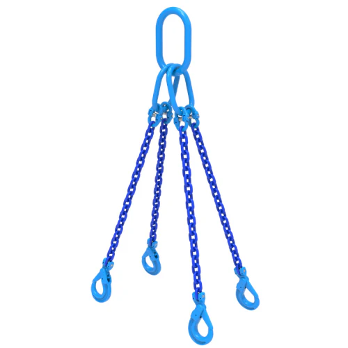 WH 3/8 Inch Dia. x WLL 18700lbs 4-Leg Grade 100 Chain Slings - Image 3