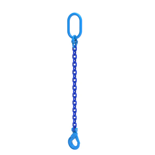 WH 3/8 Inch Dia. x WLL 8800lbs Single Leg Grade 100 Chain Slings - Image 3